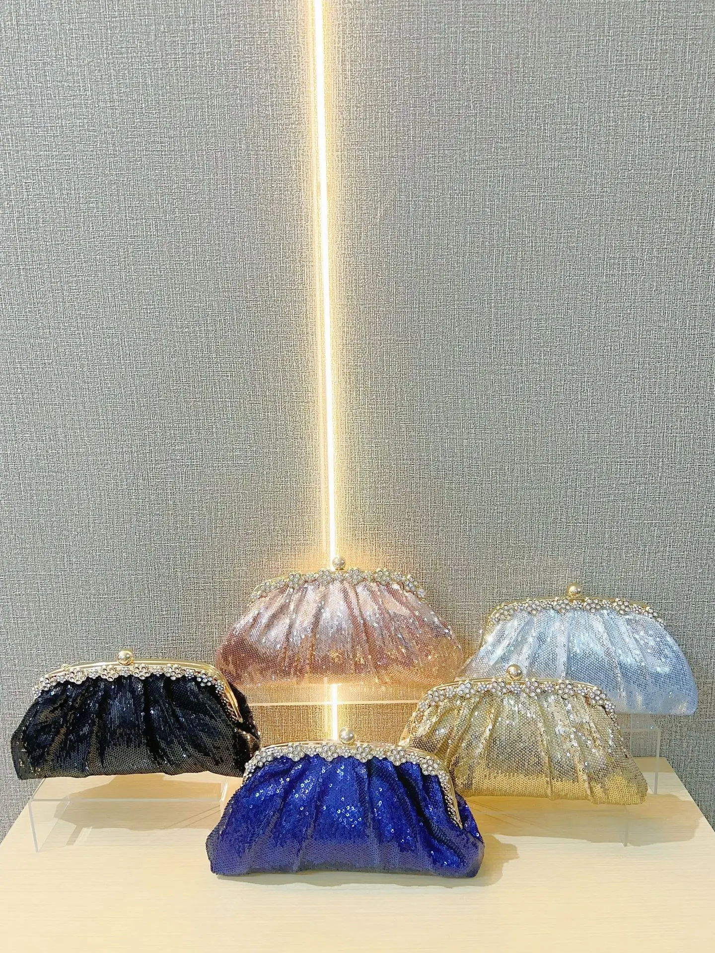 Blue Crystal Crossbody Clutch for Women — feature 6
