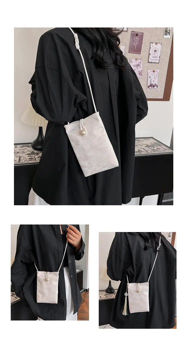 Black White Crossbody Bag for Women Casual Commute — feature 18