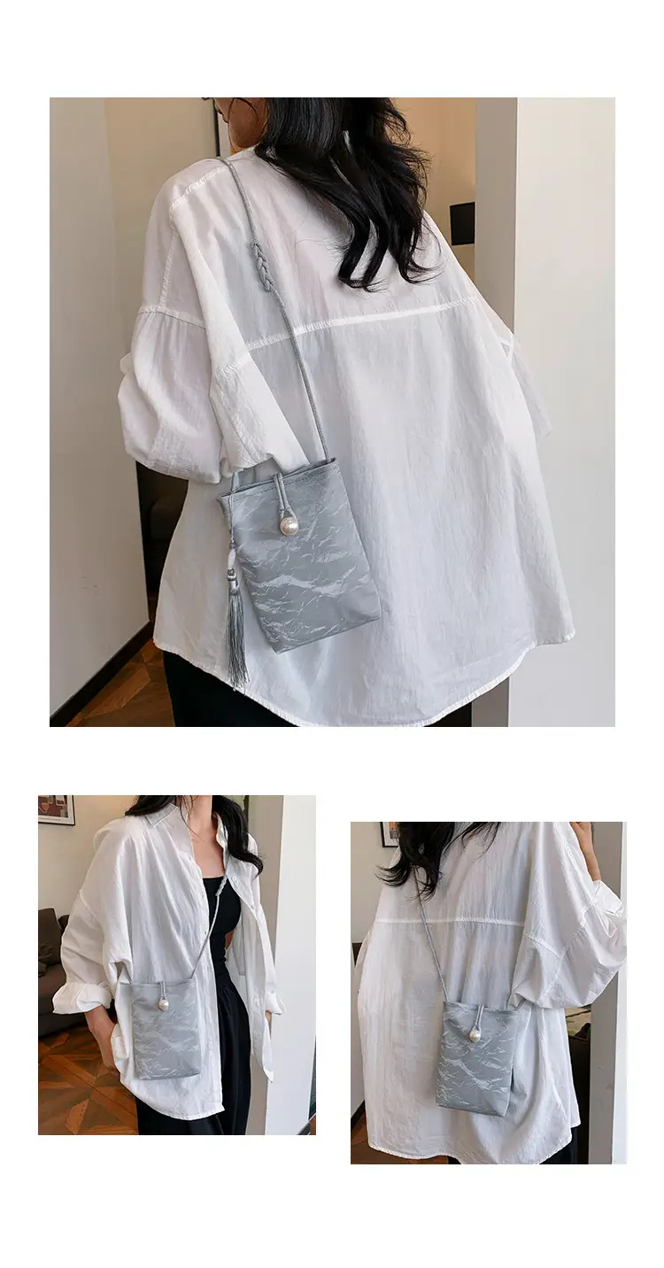 Black White Crossbody Bag for Women Casual Commute — feature 20
