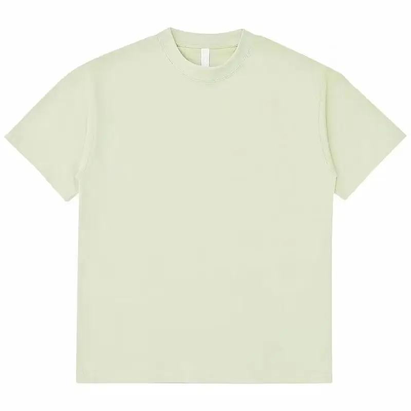 Men's Light Green Shoulder Short Sleeve T-Shirt - Image 8