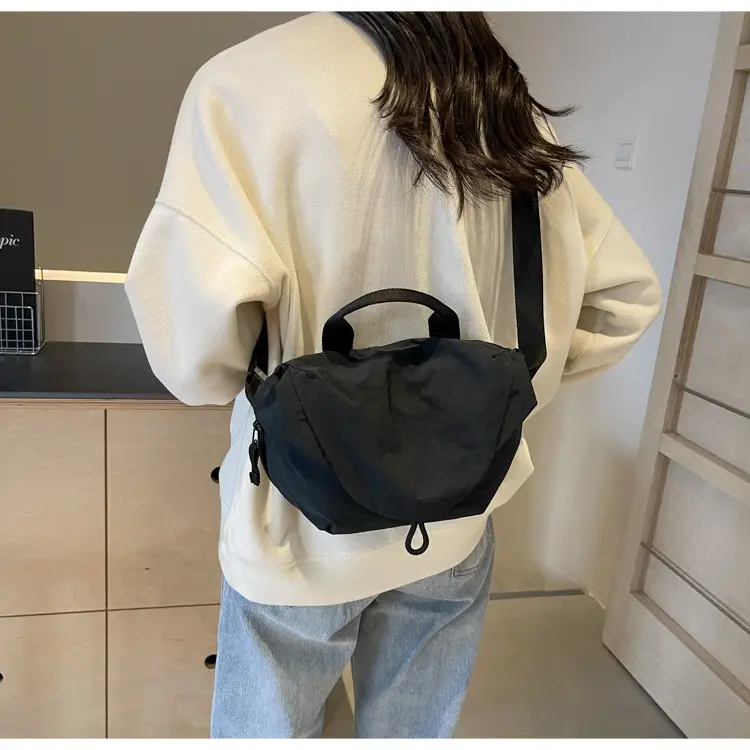 Women's Black Crossbody Bag for Fitness Cycling Wear — feature 43