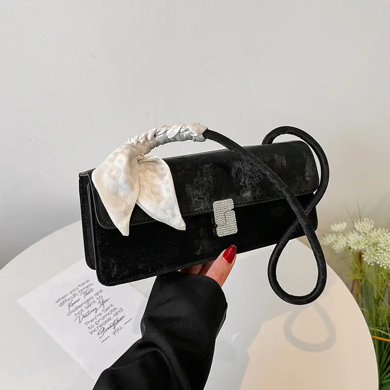 Gentle Silk Scarf Shoulder Bag Women Spring Summer - Image 7