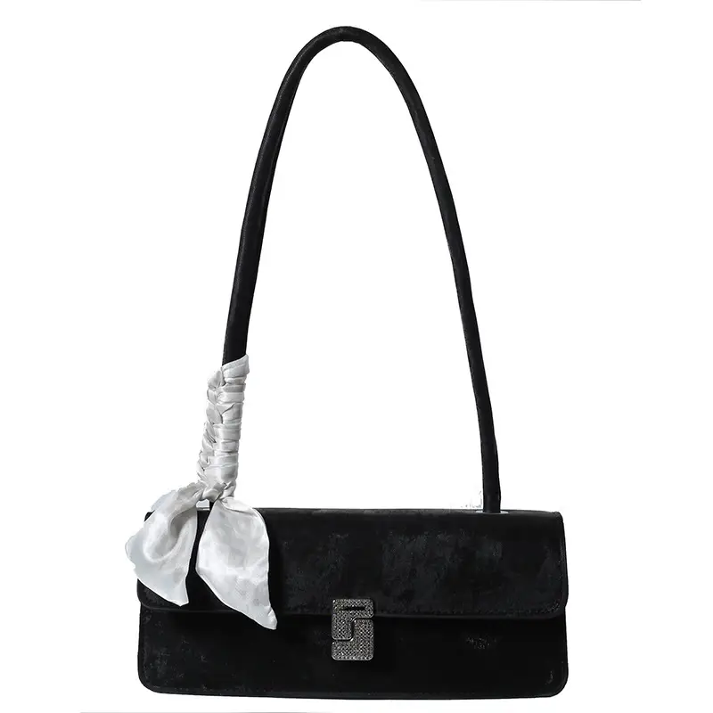 Gentle Silk Scarf Shoulder Bag Women Spring Summer - Image 9