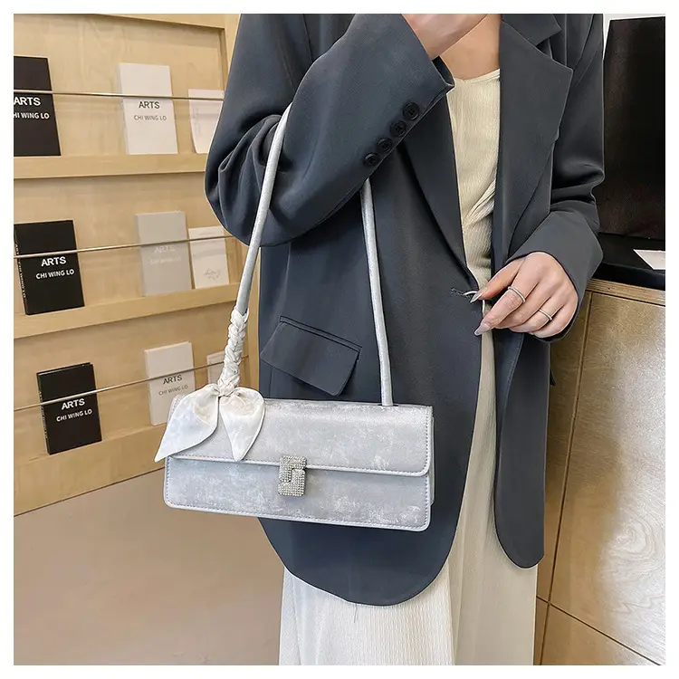 Gentle Silk Scarf Shoulder Bag Women Spring Summer — feature 12