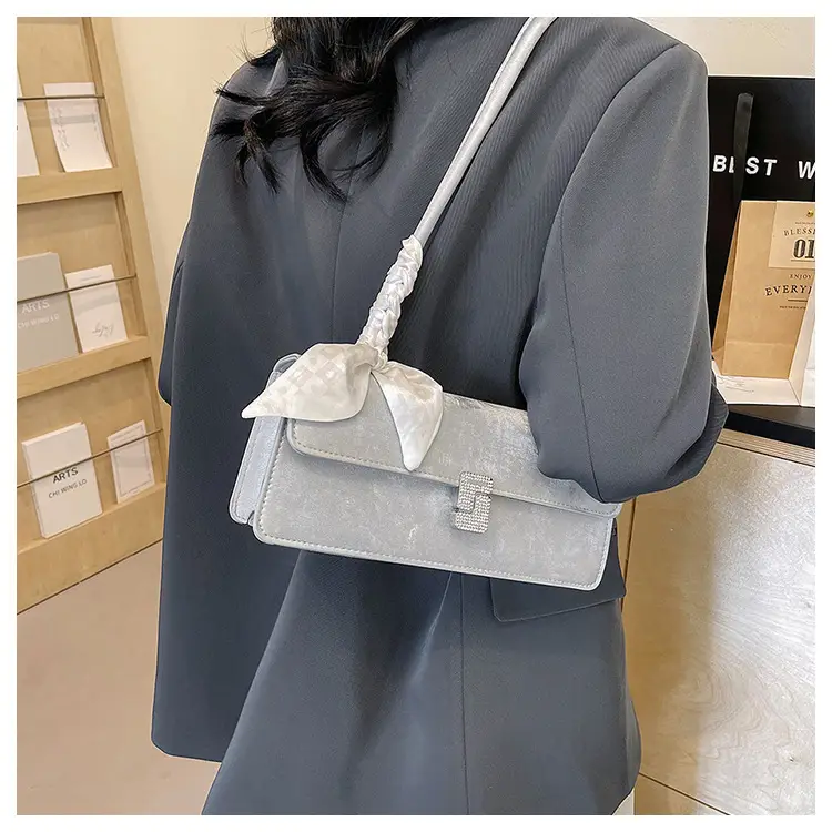 Gentle Silk Scarf Shoulder Bag Women Spring Summer — feature 13