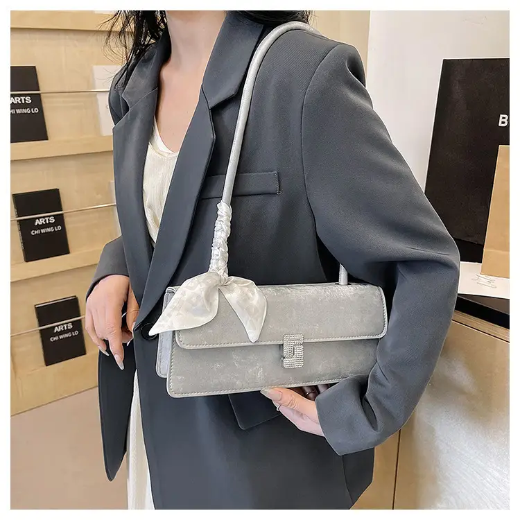 Gentle Silk Scarf Shoulder Bag Women Spring Summer — feature 14