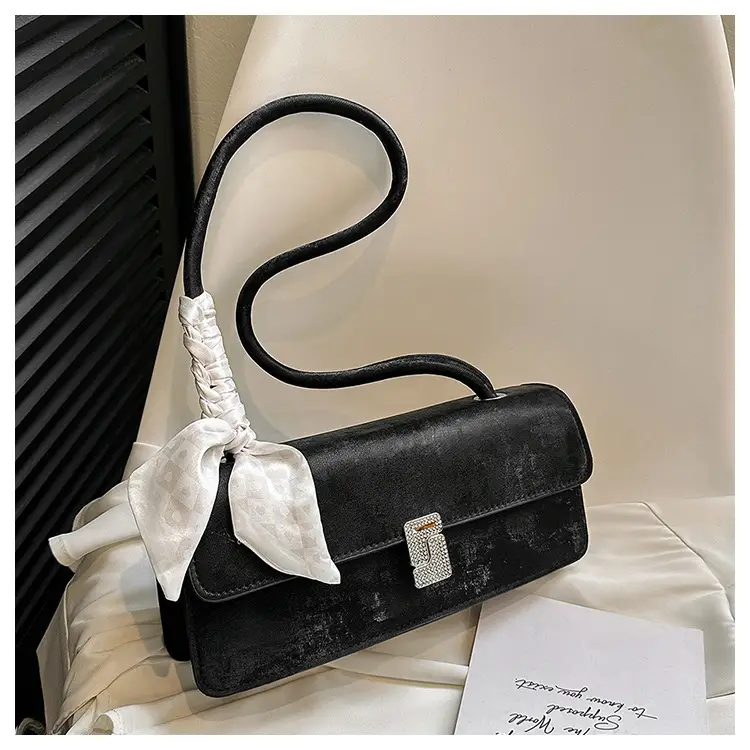 Gentle Silk Scarf Shoulder Bag Women Spring Summer — feature 22