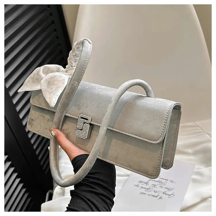 Gentle Silk Scarf Shoulder Bag Women Spring Summer — feature 23
