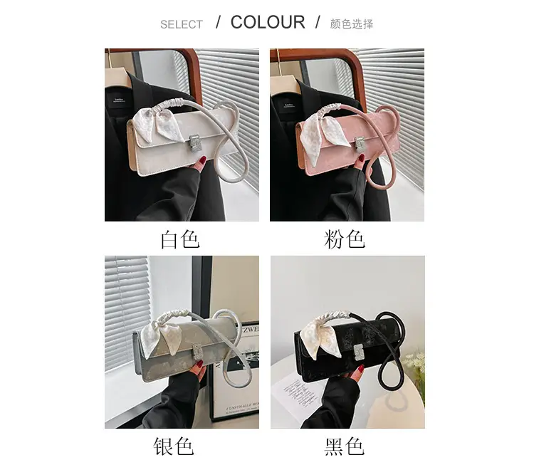 Gentle Silk Scarf Shoulder Bag Women Spring Summer — feature 3