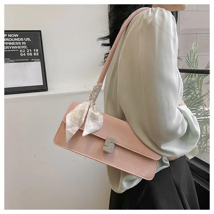 Gentle Silk Scarf Shoulder Bag Women Spring Summer — feature 9