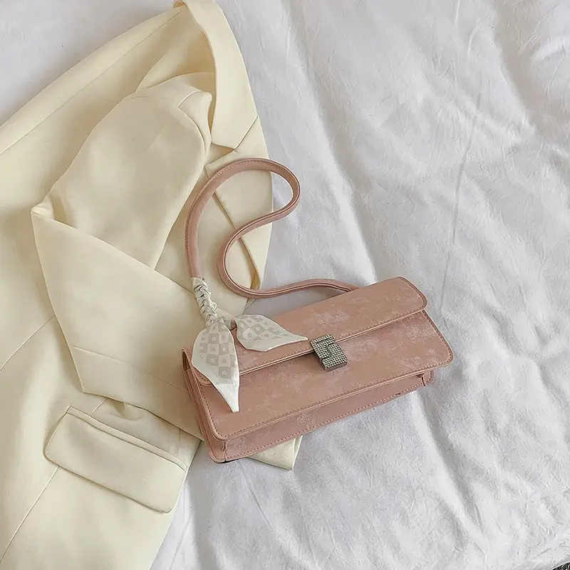 Gentle Silk Scarf Shoulder Bag Women Spring Summer - Image 2