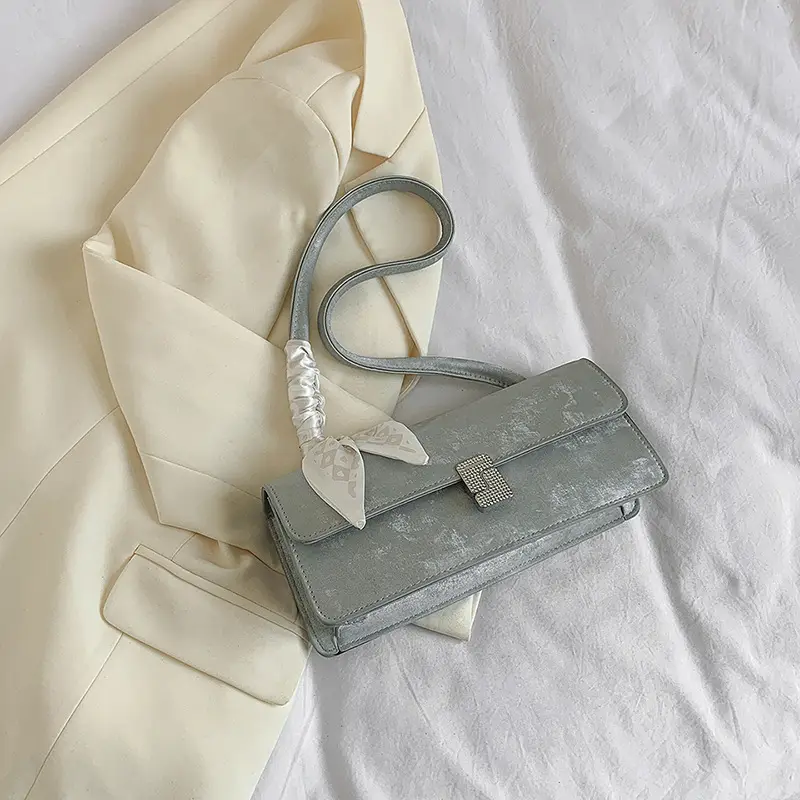 Gentle Silk Scarf Shoulder Bag Women Spring Summer - Image 3