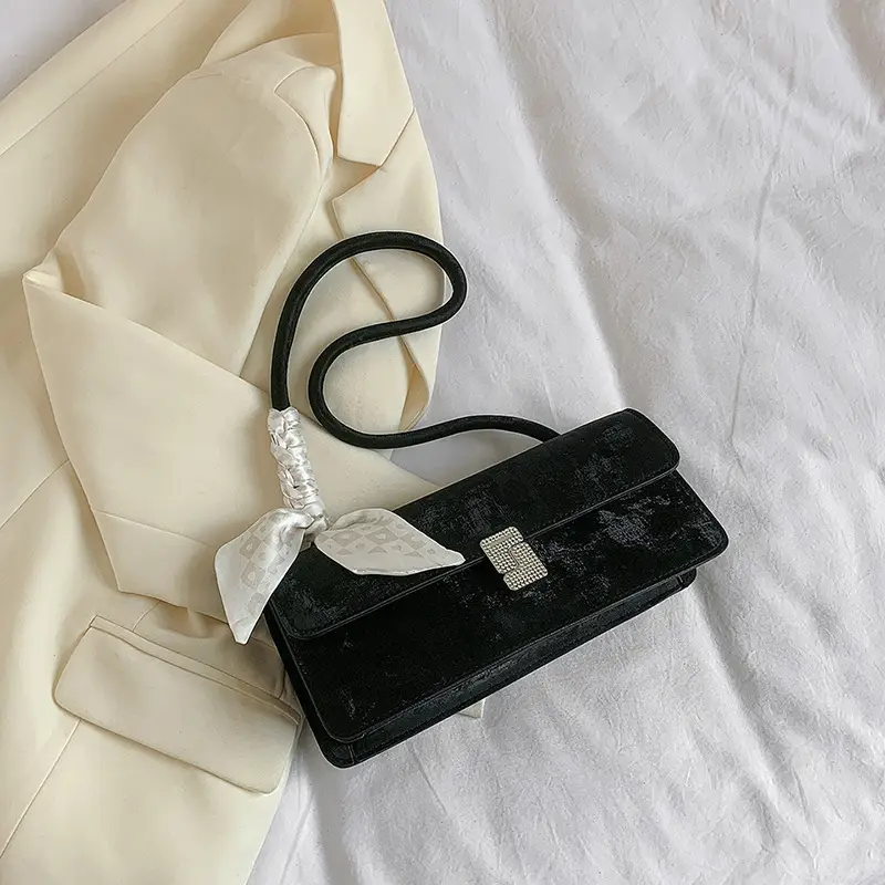 Gentle Silk Scarf Shoulder Bag Women Spring Summer - Image 4