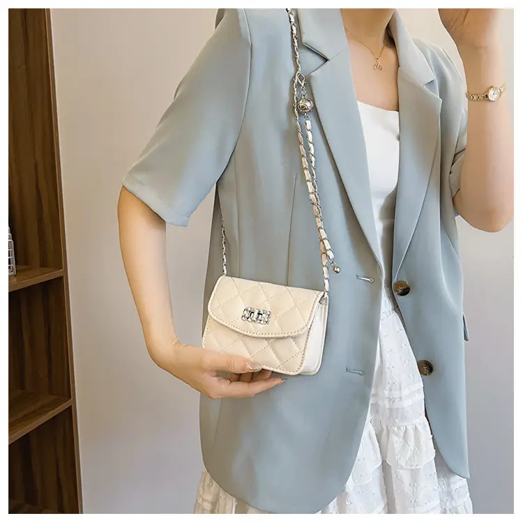 Women's White Chain Crossbody Bag 2024 New — feature 11