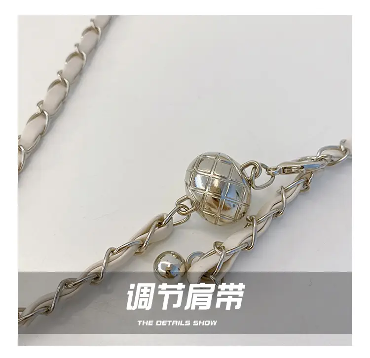 Women's White Chain Crossbody Bag 2024 New — feature 6