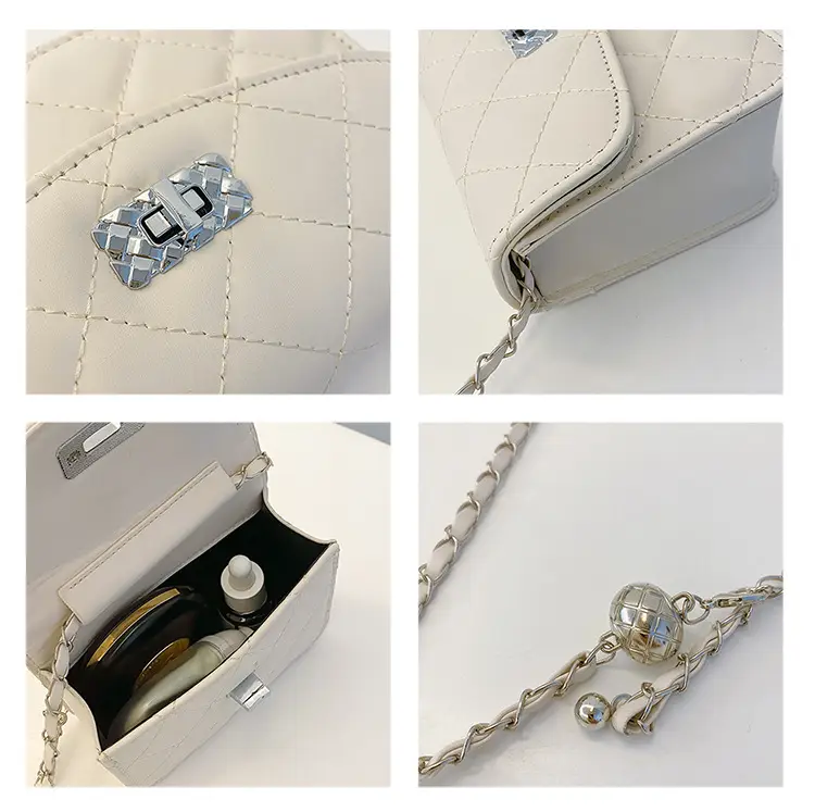 Women's White Chain Crossbody Bag 2024 New — feature 8