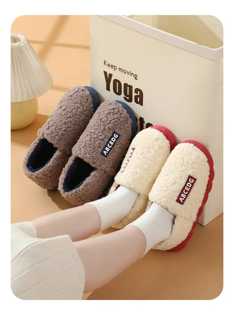 Winter Cotton Slippers for Men Women Warm Waterproof — feature 14