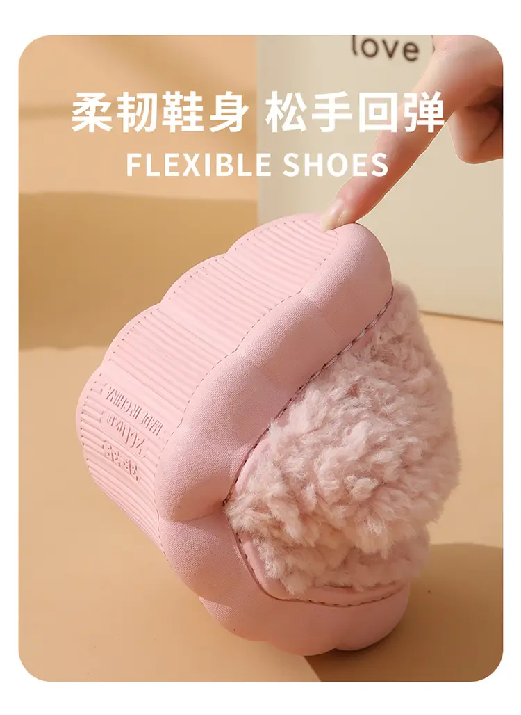 Winter Cotton Slippers for Men Women Warm Waterproof — feature 5