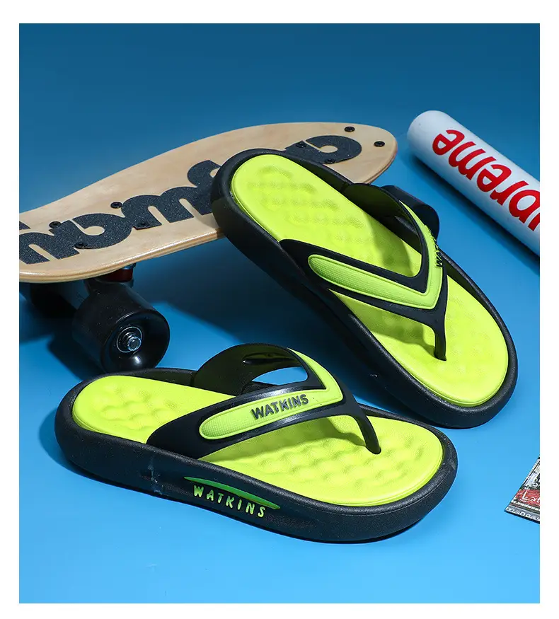 Soft Sole High-end Flip-flops for Men, Thick-soled Summer Outer Wear, Beach Non-slip, Cool and Handsome Flip-flops for Men — feature 20
