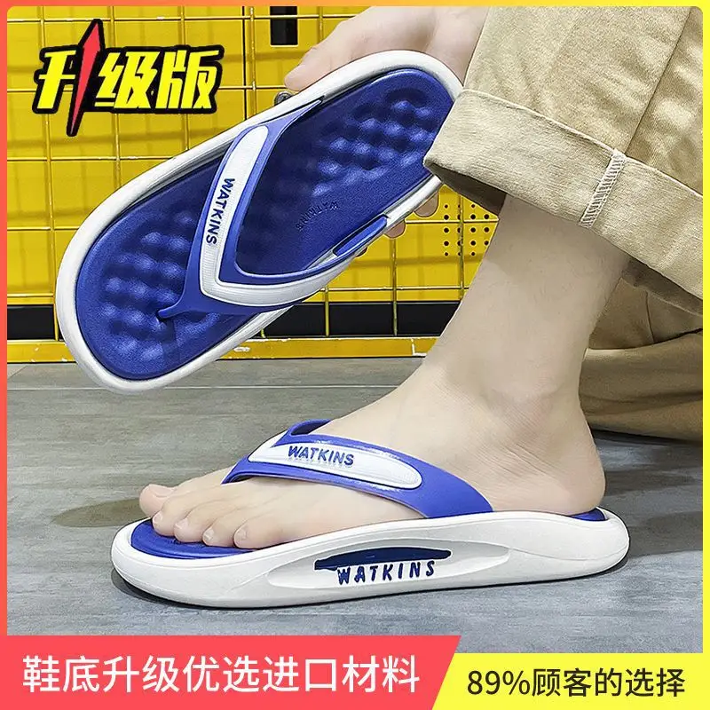 Soft Sole High-end Flip-flops for Men, Thick-soled Summer Outer Wear, Beach Non-slip, Cool and Handsome Flip-flops for Men - Image 9