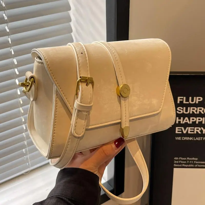 Women's Black Velvet Square Shoulder Bag 2024 - Image 5