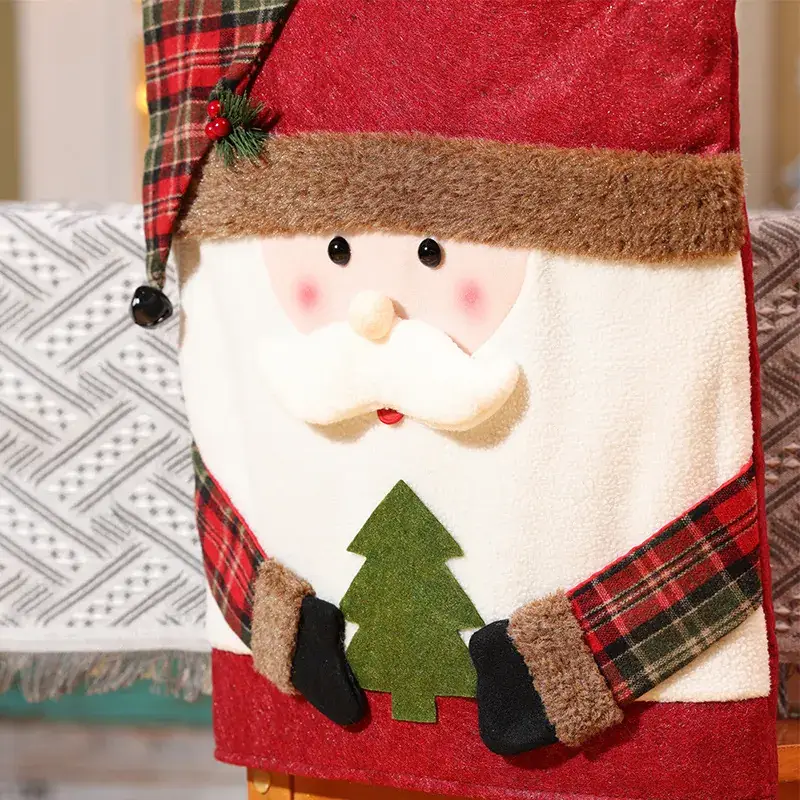 Santa Claus Chair Cover Christmas Table Decor 47x54cm - Image 6