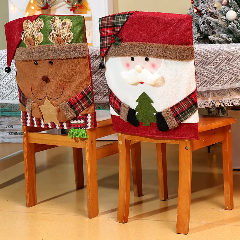 Santa Claus Chair Cover Christmas Table Decor 47x54cm — feature 3