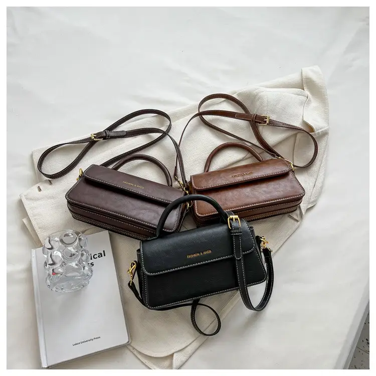 Vintage Textured Women's Shoulder Crossbody Bag 2024 — feature 10