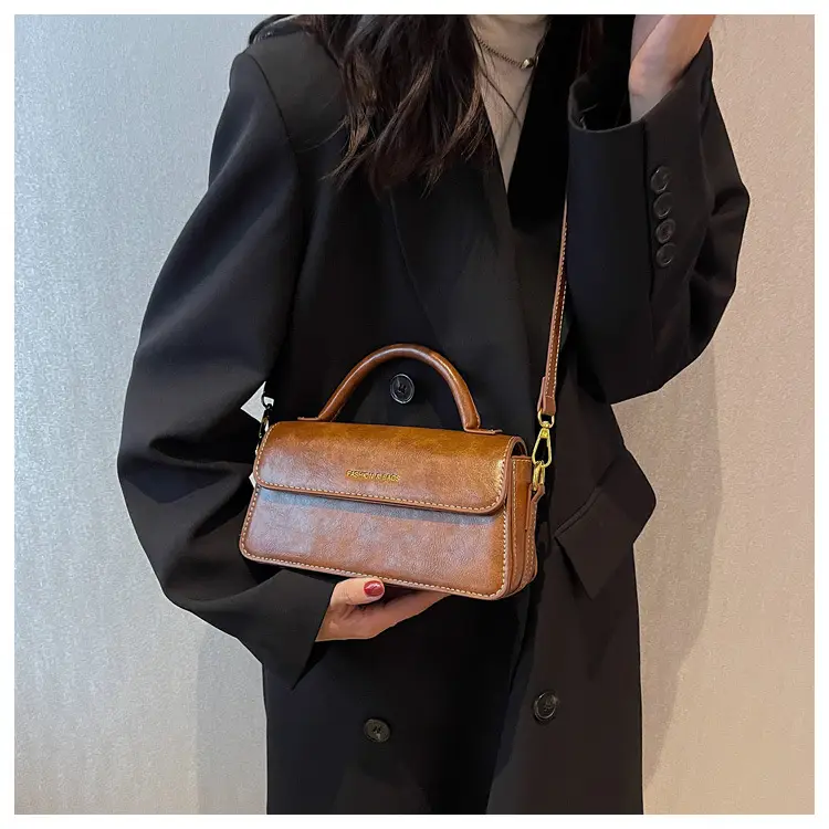 Vintage Textured Women's Shoulder Crossbody Bag 2024 — feature 18