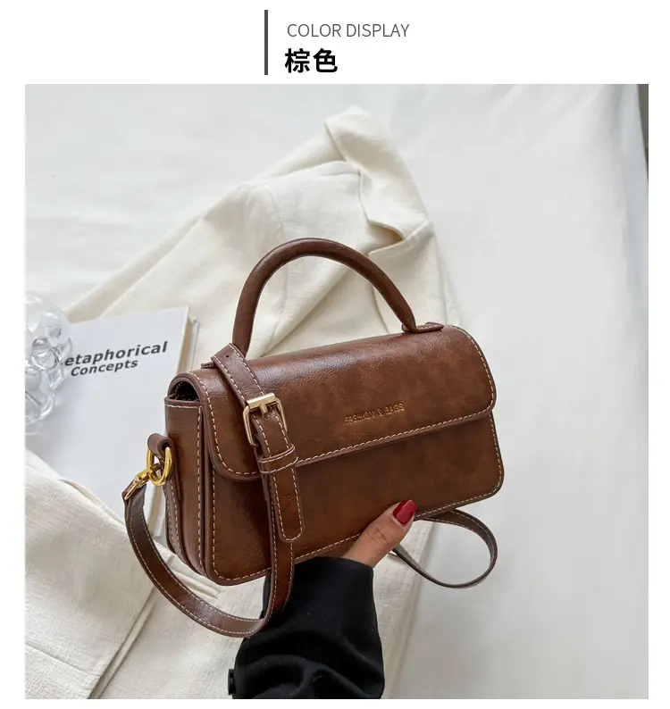Vintage Textured Women's Shoulder Crossbody Bag 2024 — feature 25