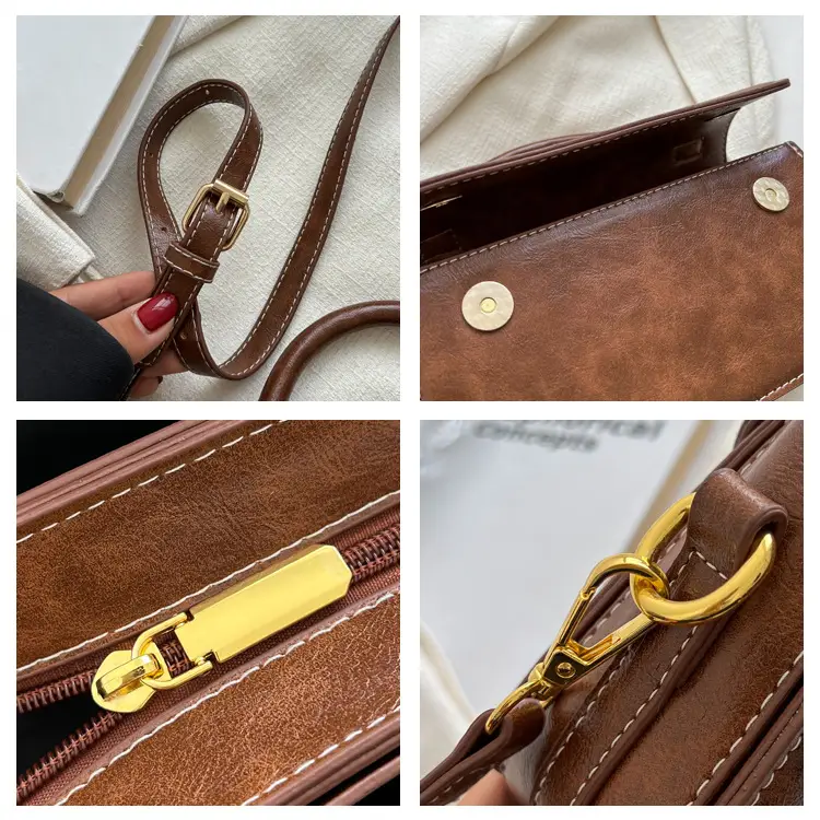 Vintage Textured Women's Shoulder Crossbody Bag 2024 — feature 26