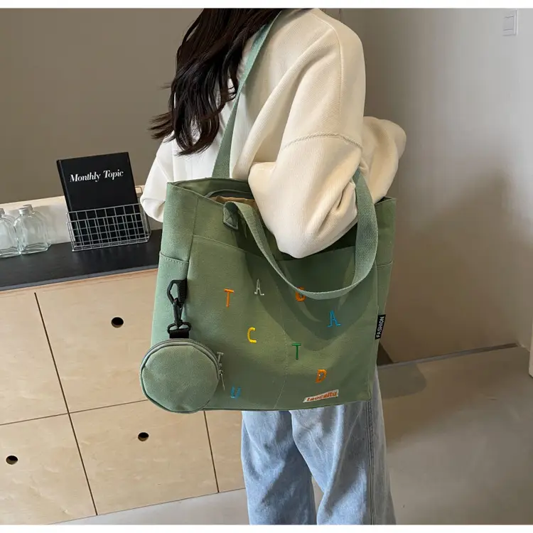Women Canvas Tote Bag Large Capacity 2024 New Commuter — feature 12