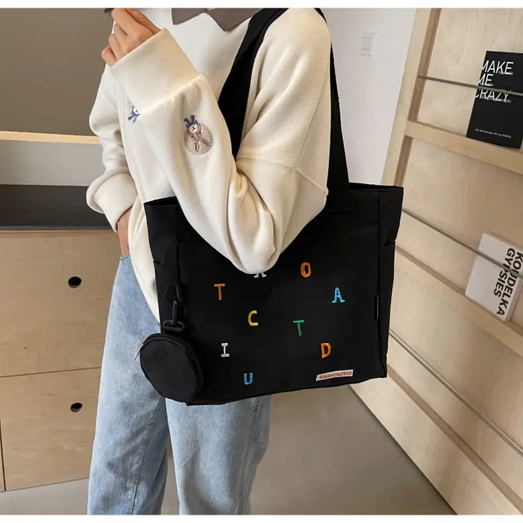 Women Canvas Tote Bag Large Capacity 2024 New Commuter — feature 14