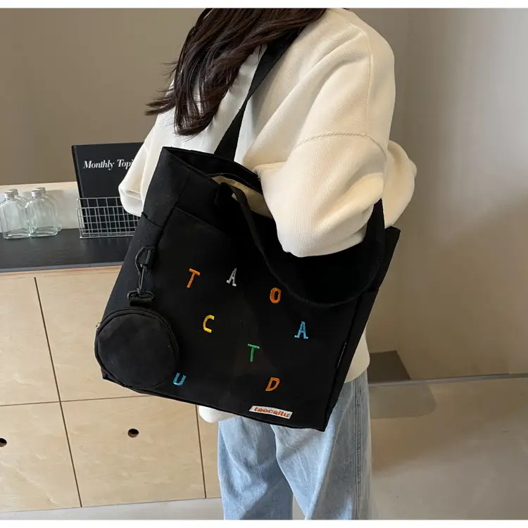 Women Canvas Tote Bag Large Capacity 2024 New Commuter — feature 15