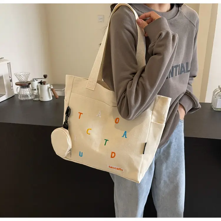 Women Canvas Tote Bag Large Capacity 2024 New Commuter — feature 17