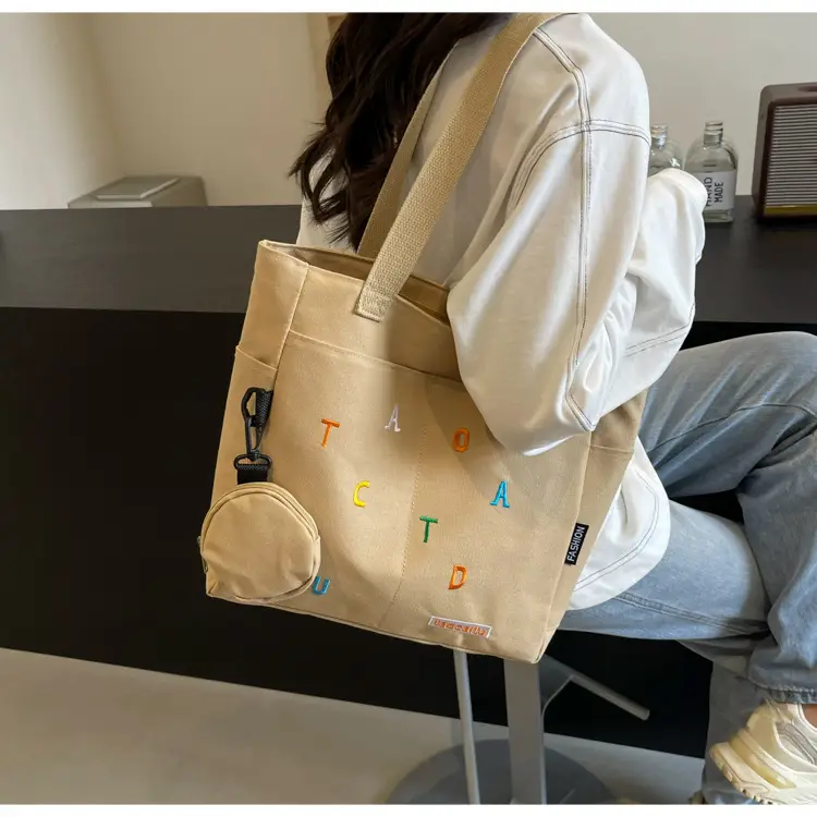 Women Canvas Tote Bag Large Capacity 2024 New Commuter — feature 22