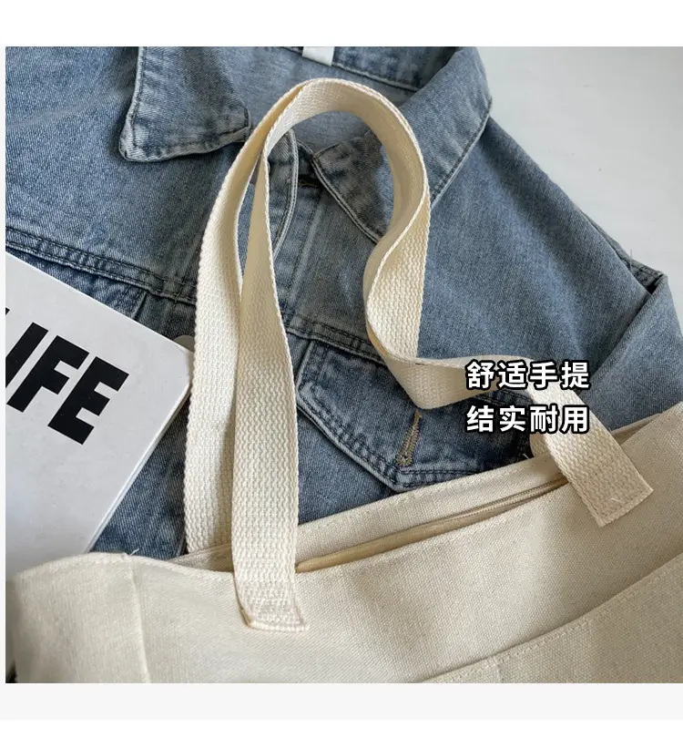 Women Canvas Tote Bag Large Capacity 2024 New Commuter — feature 5