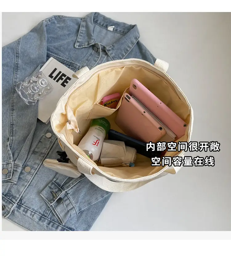 Women Canvas Tote Bag Large Capacity 2024 New Commuter — feature 8