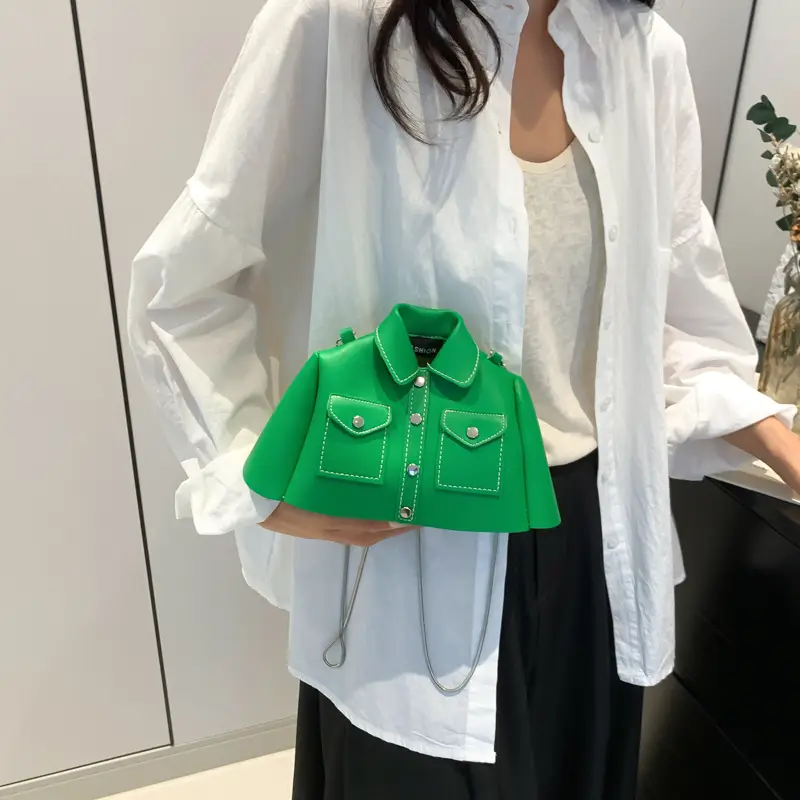 Green Shoulder Bag Women New Fashion 2024