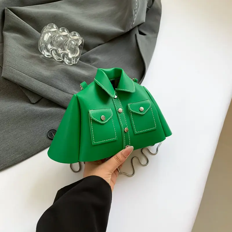 Green Shoulder Bag Women New Fashion 2024