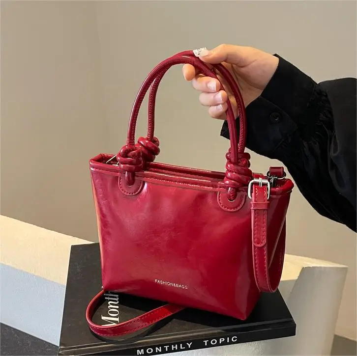 Red Korean Style Women's Shoulder Bag 2024 - Image 6