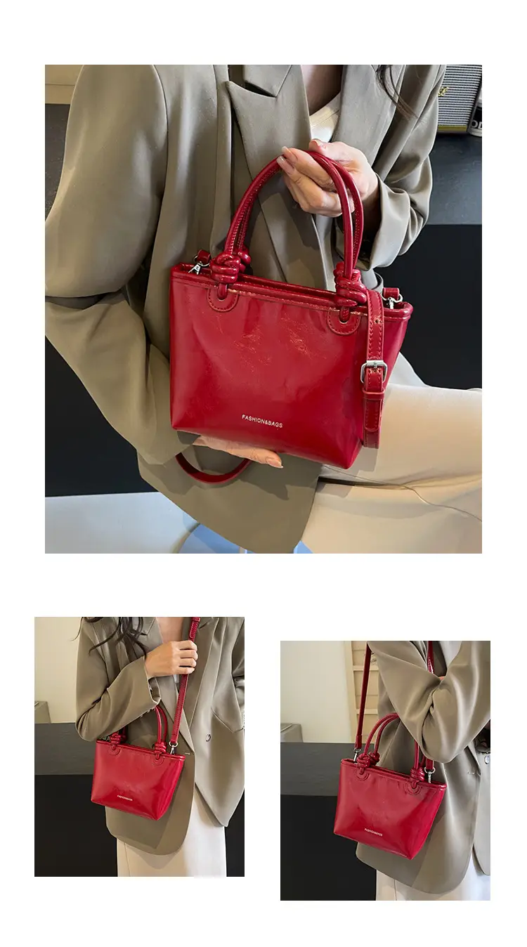 Red Korean Style Women's Shoulder Bag 2024 — feature 11