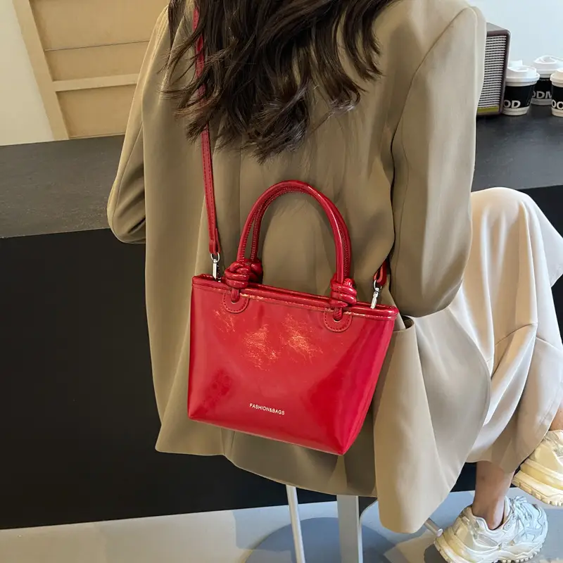 Red Korean Style Women's Shoulder Bag 2024 - Image 4