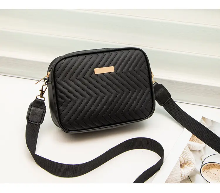 Black Wave Pattern Women's Crossbody Bag 2024 — feature 20
