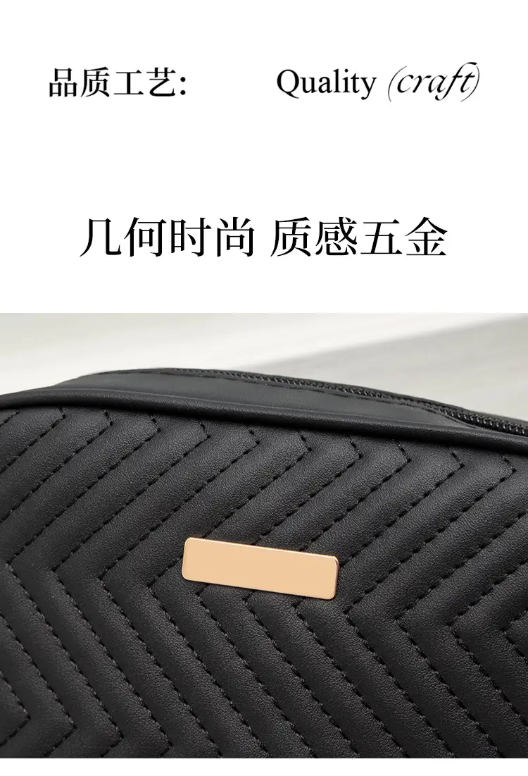 Black Wave Pattern Women's Crossbody Bag 2024 — feature 4