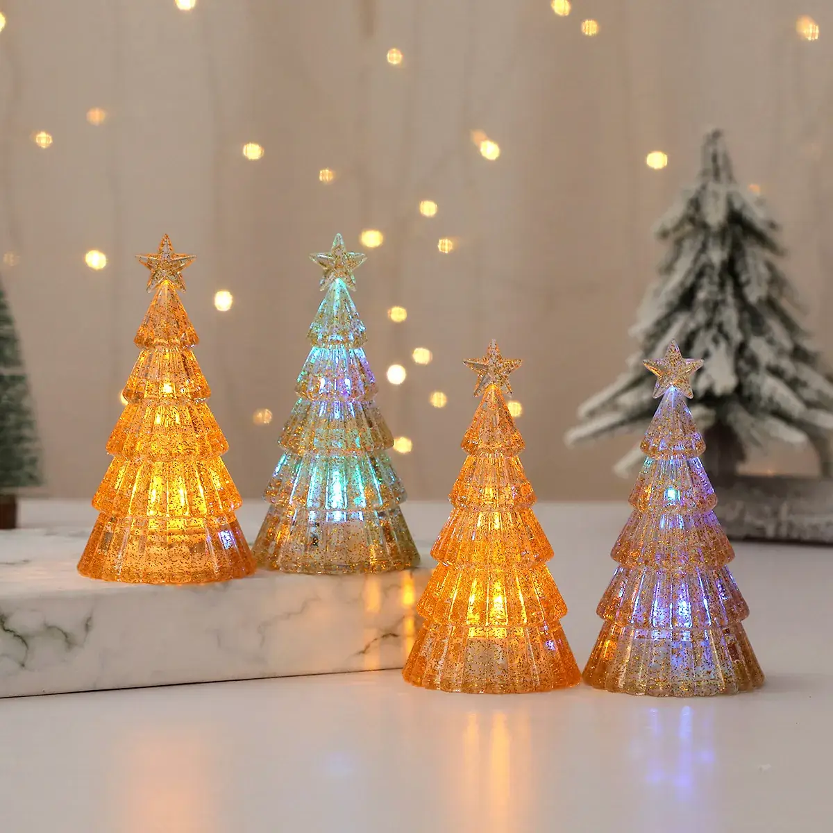 Glowing Mini Christmas Tree Party Decor - Image 13