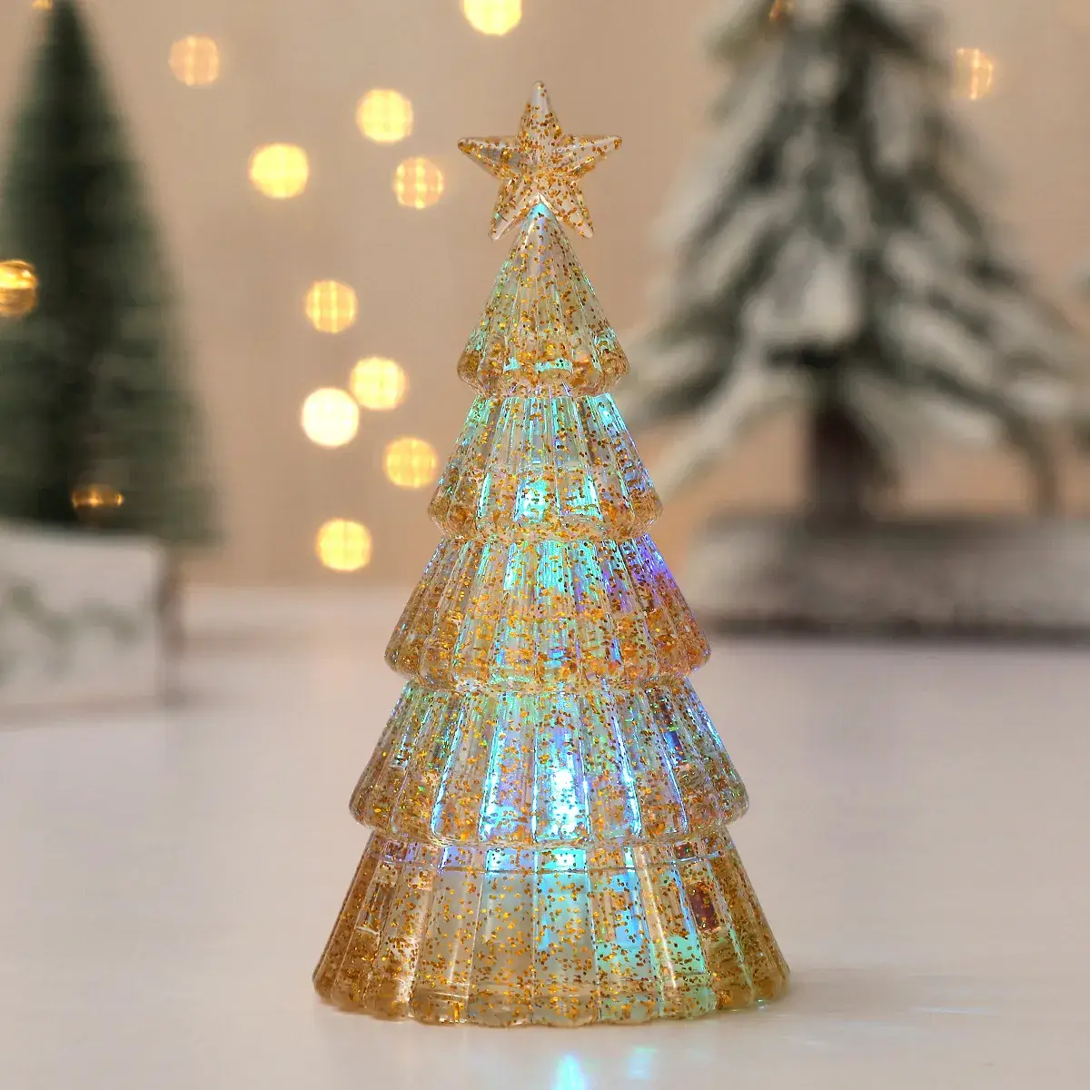 Glowing Mini Christmas Tree Party Decor - Image 6