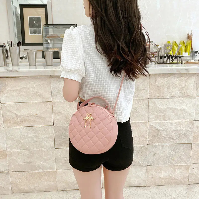 White Diamond Embroidered Crossbody Bag for Women