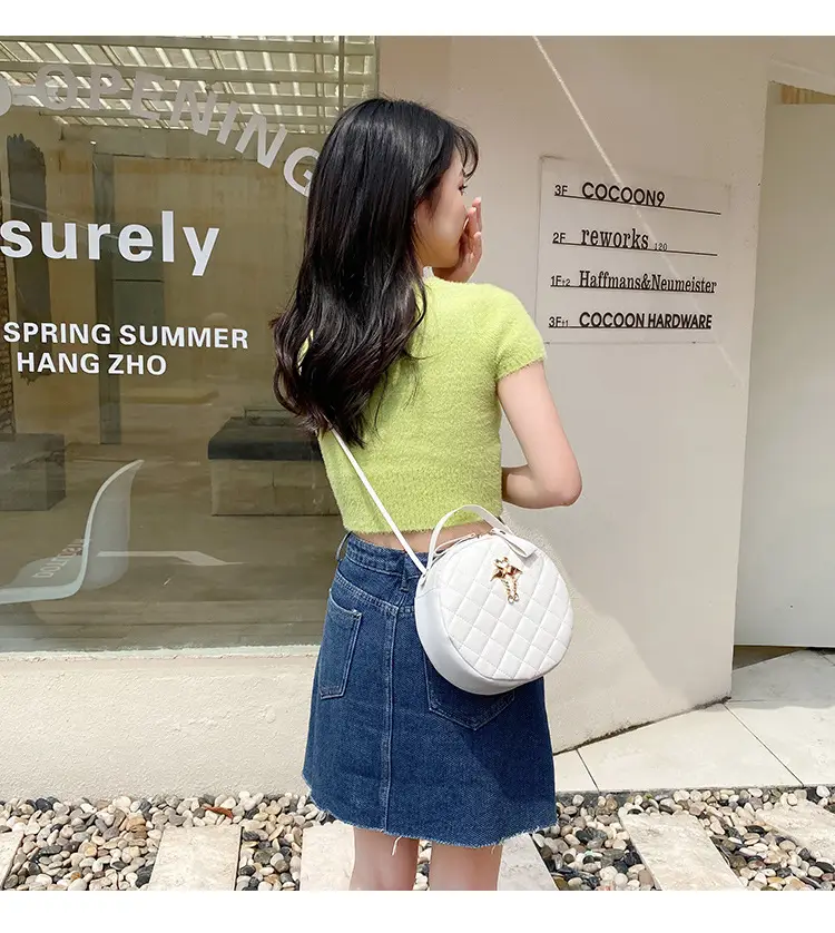 White Diamond Embroidered Crossbody Bag for Women — feature 13