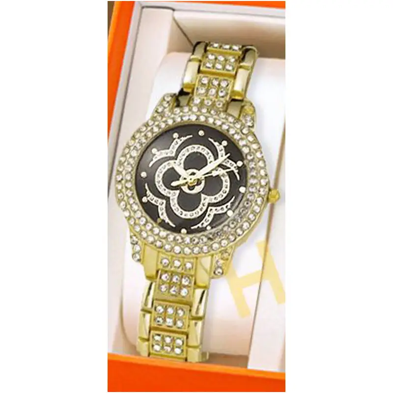 Ladies Full Diamond Butterfly Quartz Watch Set - Image 5